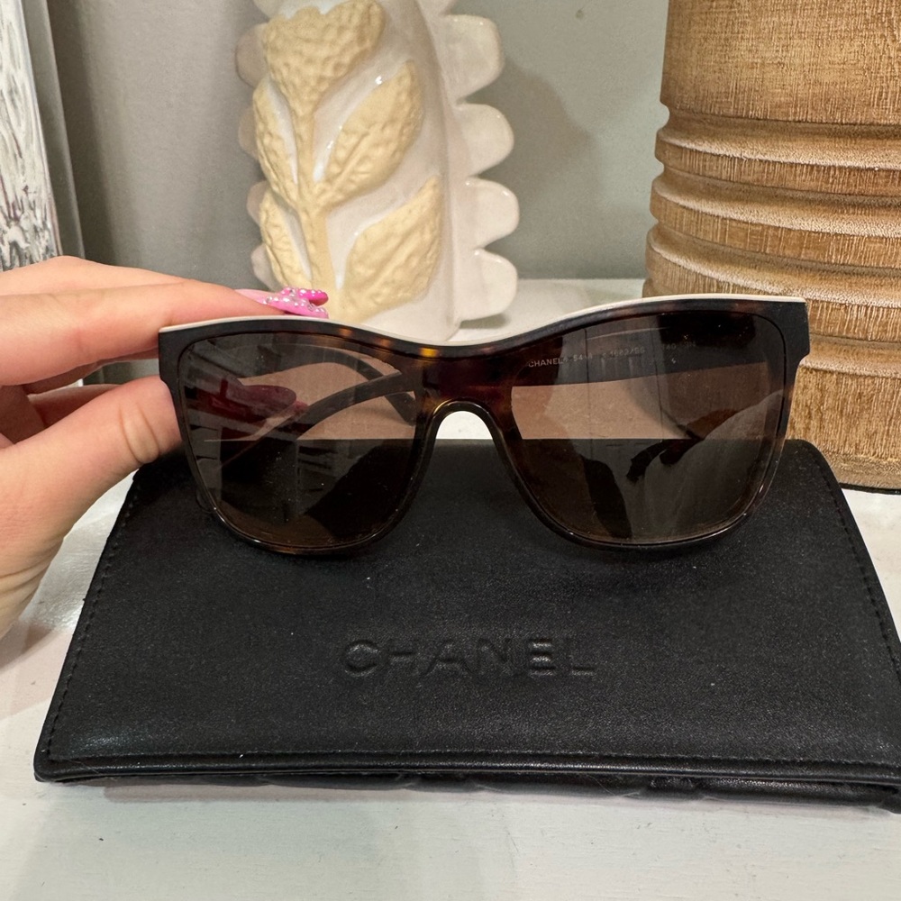 Chanel Acetate Shield Sunglasses